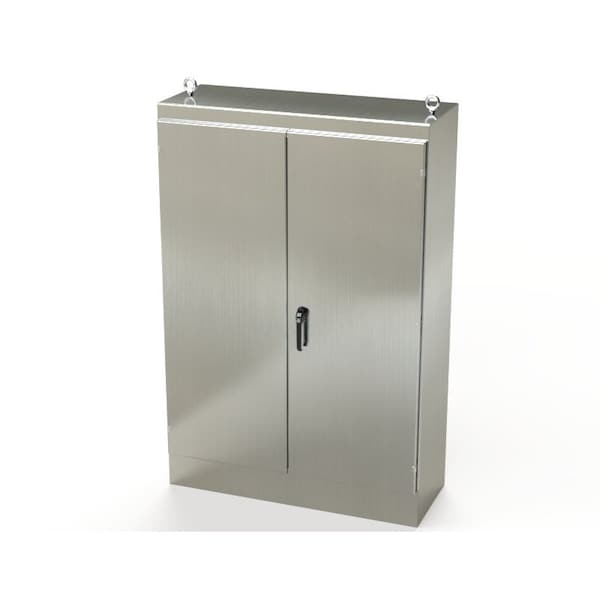 Saginaw Control & Engineering 3 Point Latch with Padlock/Keylock Handle Electrical Enclosures, 72 in H, 18 in D, 48 in W SCE-724818SSFSD - main